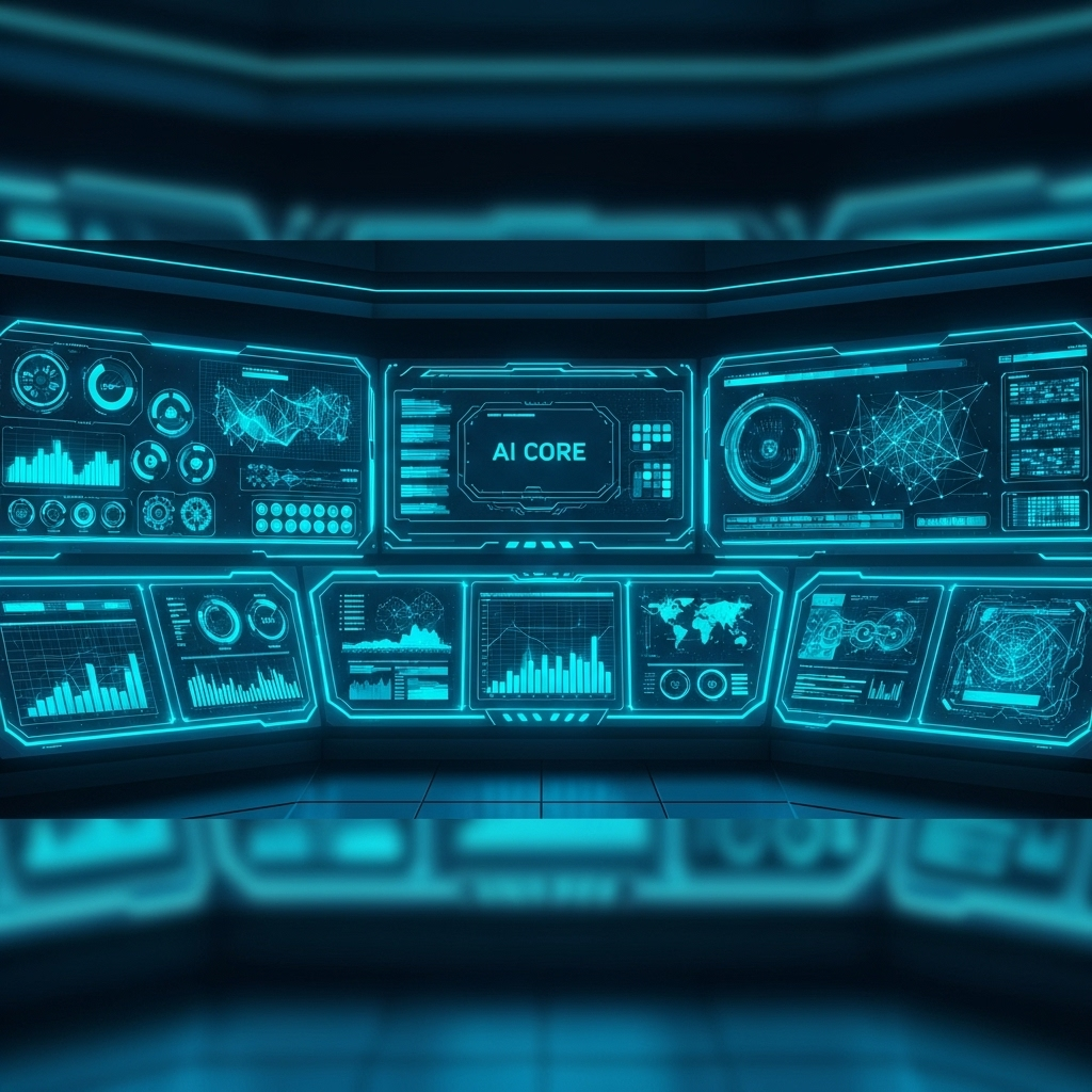 Dashboard showing AI performance metrics