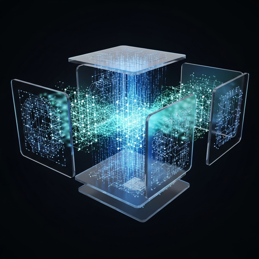 Technical diagram of AI workflow architecture