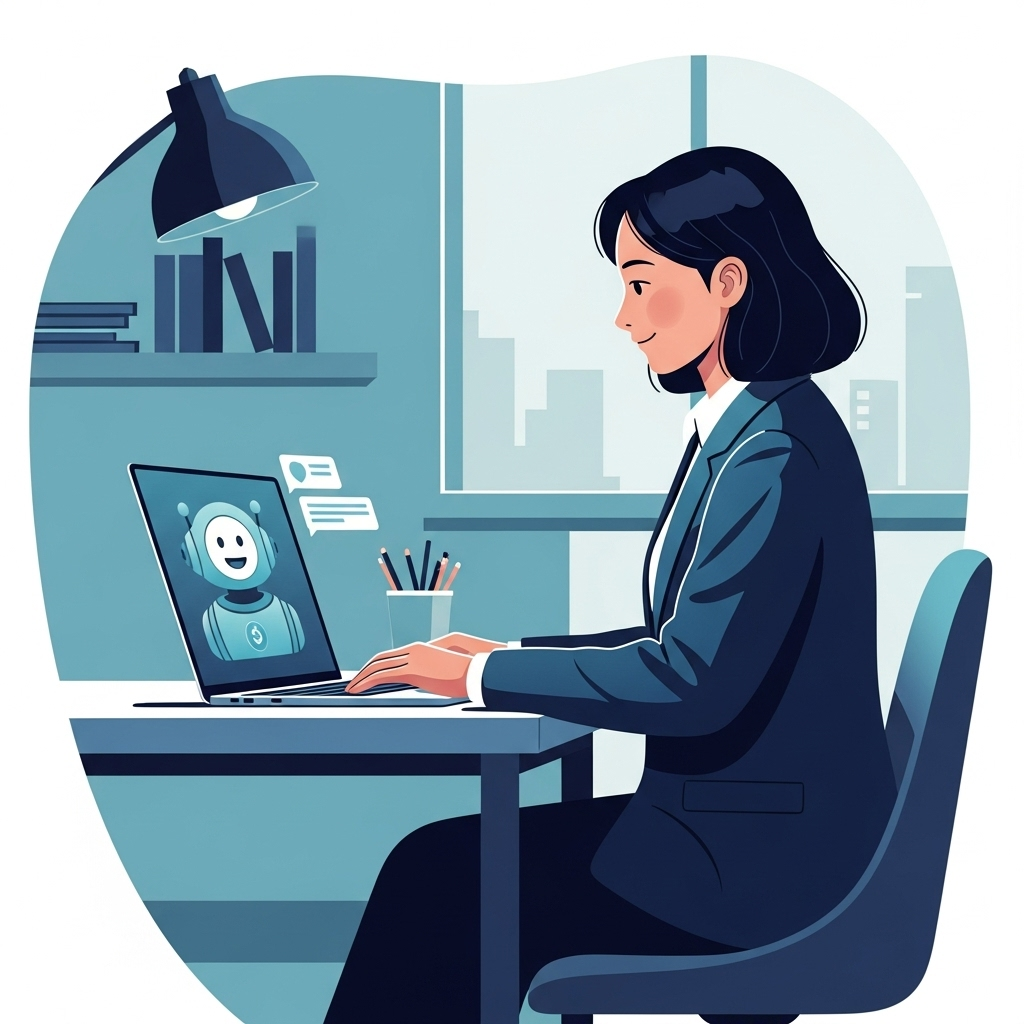 Chatbot assisting helpdesk