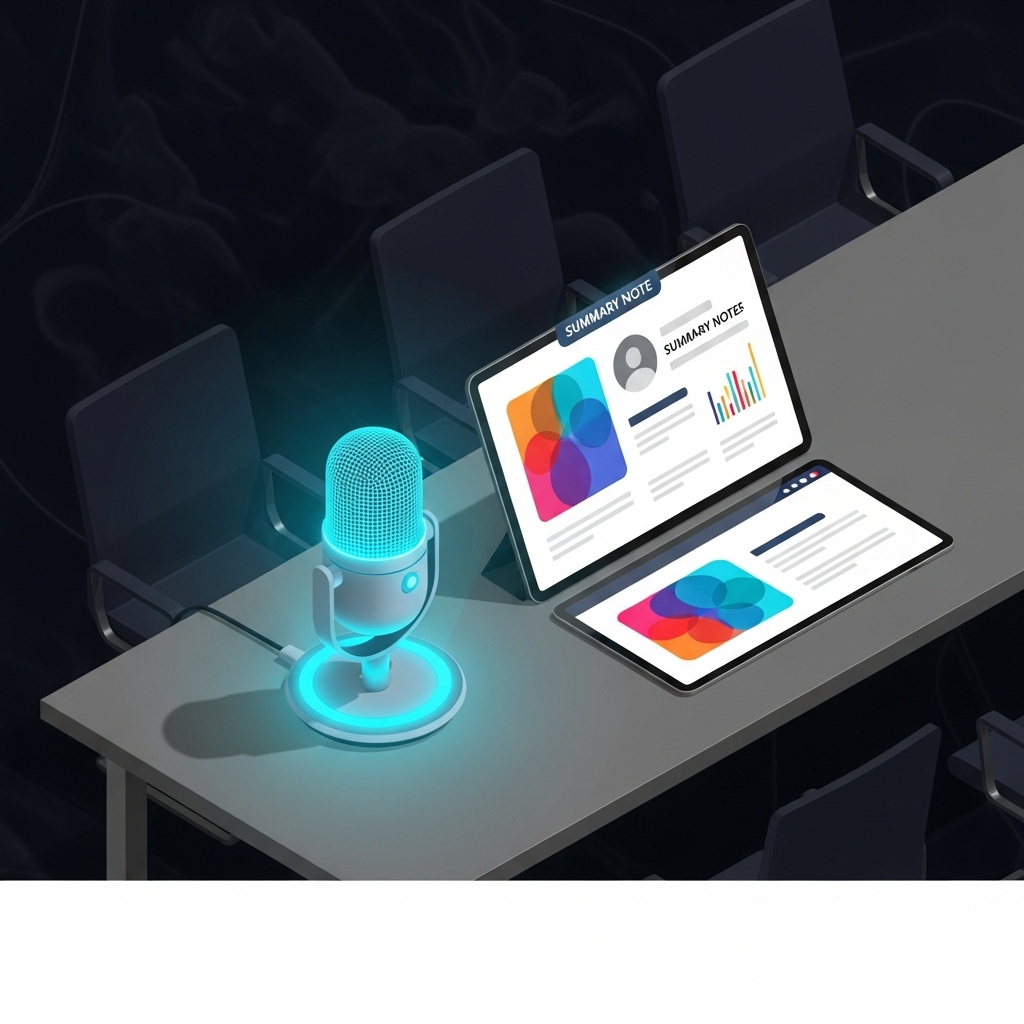 AI meeting assistant UI